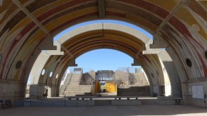 South Vault. Not sure if the "Arc" in "Arcosanti" has to do with circles, but just you try to find a Soleri structure w/o any. 