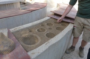 2. Silt beds used for casting ceramic bells.