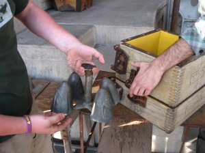 4. Brass bells, post-cast, pre-assembly.